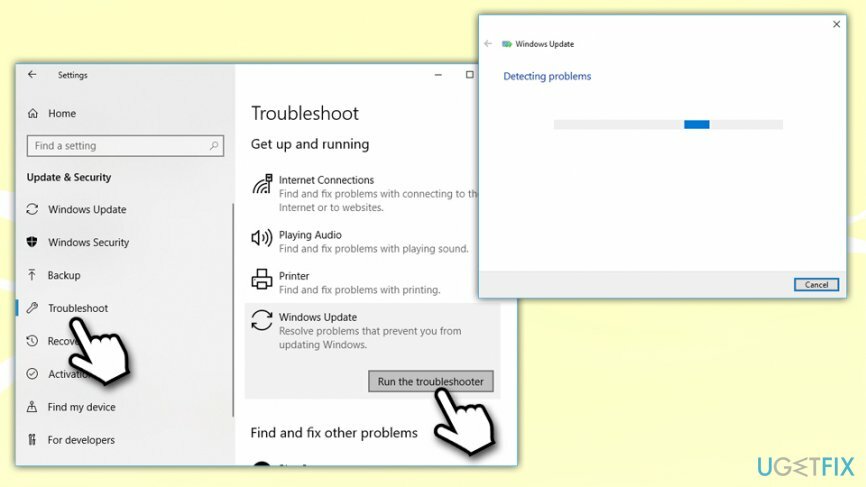 Voer de probleemoplosser voor Windows-updates uit