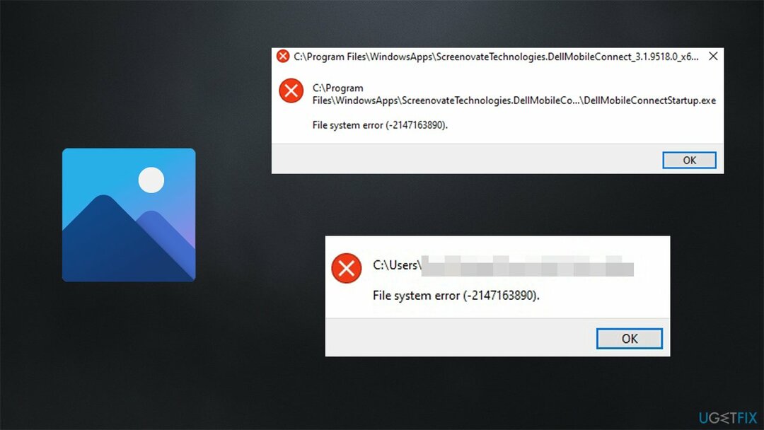 Wie behebt man einen Dateisystemfehler (-2147163890) in Windows 10?