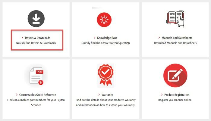 Fujitsu ड्राइवर के लिए ड्राइवर और डाउनलोड चुनें
