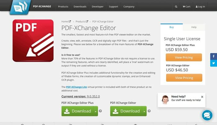 Edytor PDF-XChange