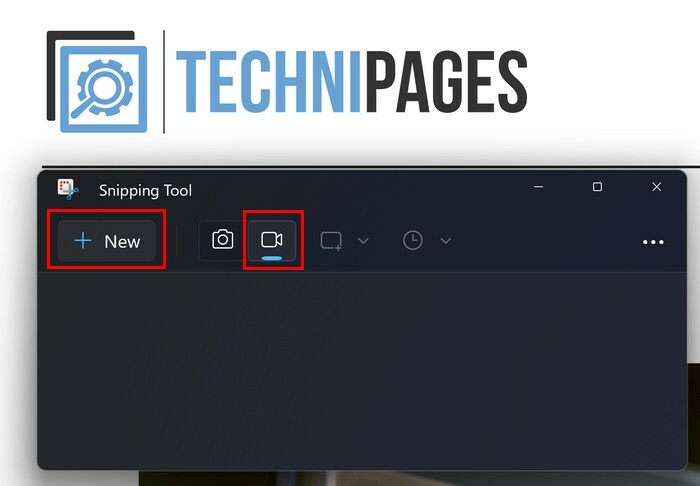 Indítsa el a Snipping Tool rögzítését