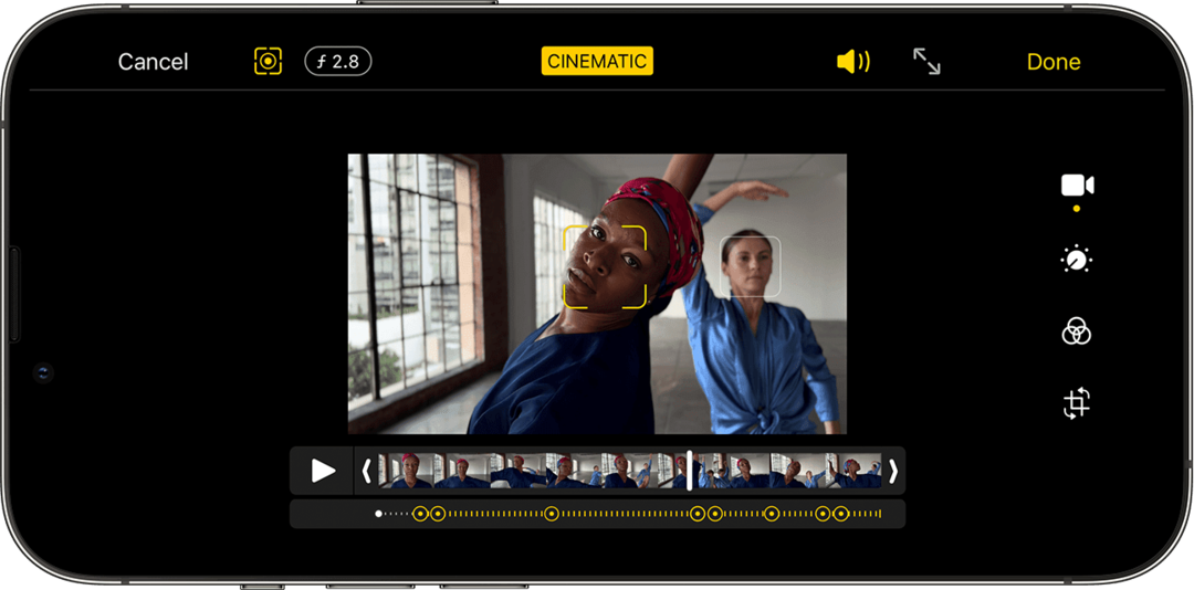 Cum să utilizați modul Cinematic pe iPhone 13 - 2