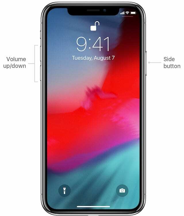 Pulsante laterale iPhone XS