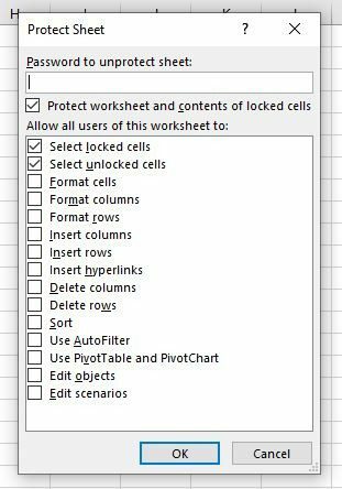 Пароль Excel