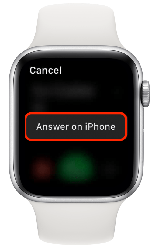 Érintse meg a Válasz lehetőséget iPhone-on