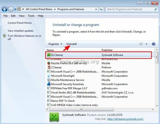 Pašalinkite-DLCleaner
