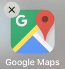 Google Maps klar til at blive slettet.