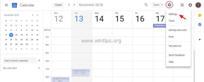 Overfør Outlook.com Kalender til Google Kalender