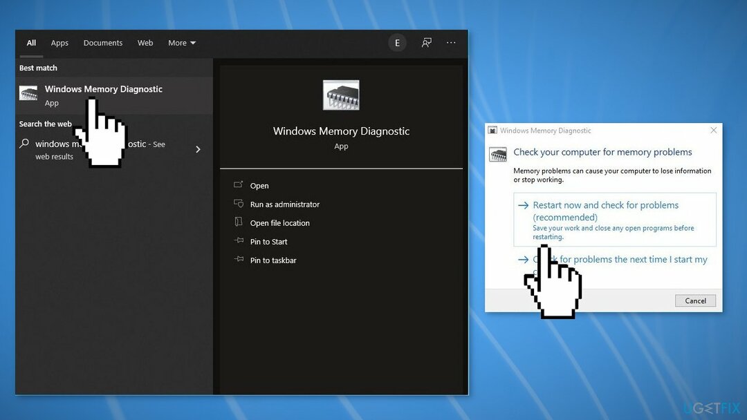 Jalankan Alat Diagnostik Memori Windows