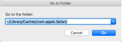 Safari inserindo o endereço