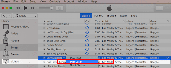 הוסף ל-Up Next ב-iTunes 12.5.3, כיצד לעשות