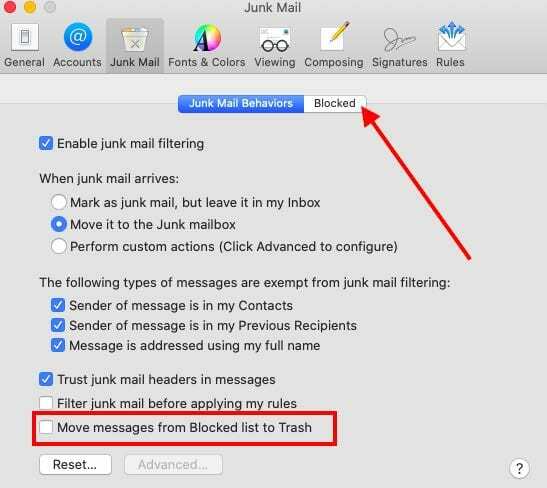 Приложение Mail в нови функции на macOS Catalina