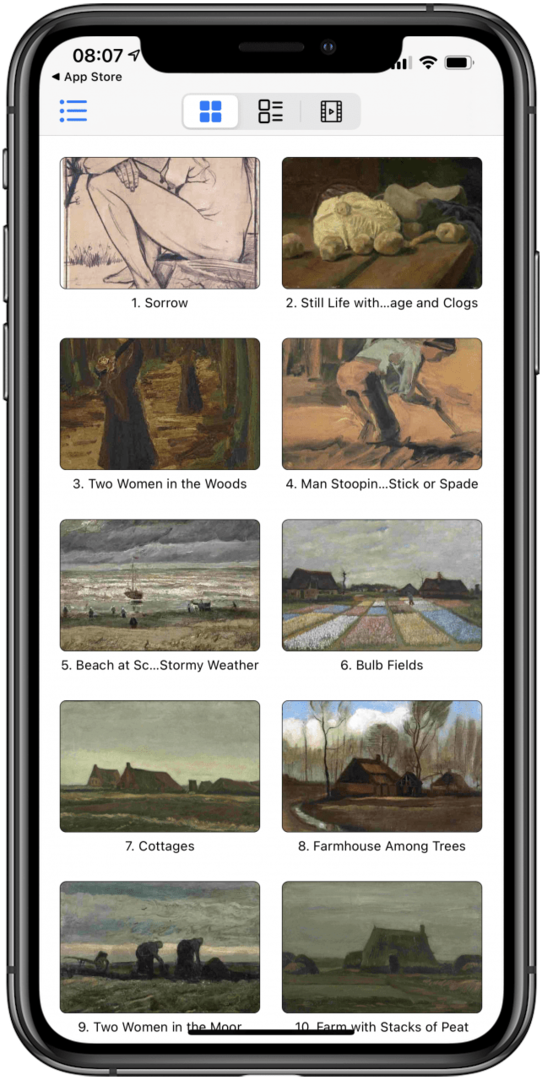 Malerier af Van Gogh app