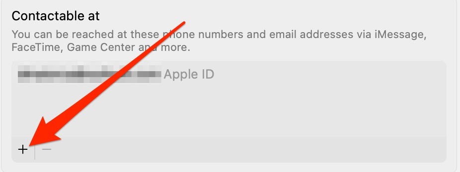 Adicionar um novo detalhe de contato do Mac