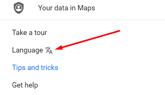 promijeniti jezik google mapa