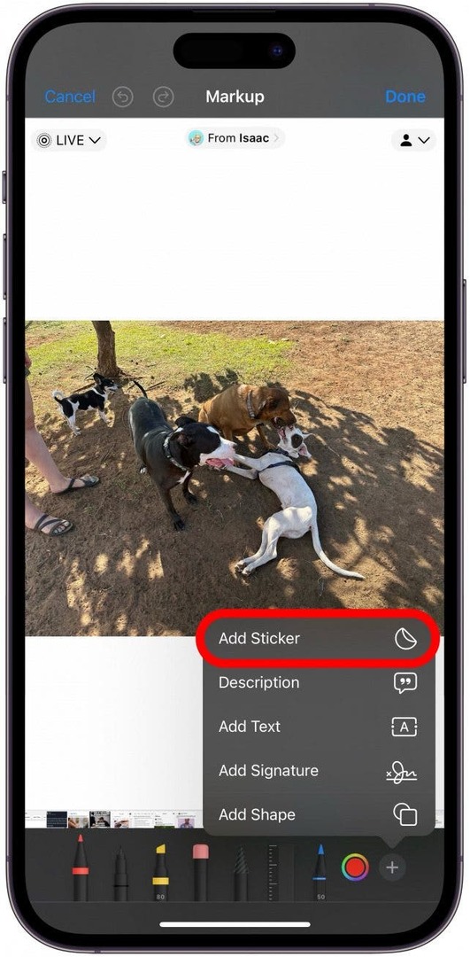 5. Научете как да получите достъп до вашите персонализирани стикери за снимки в приложения, различни от приложението Messages.