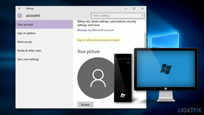 Cambia l'immagine del tuo account accedendo a Windows