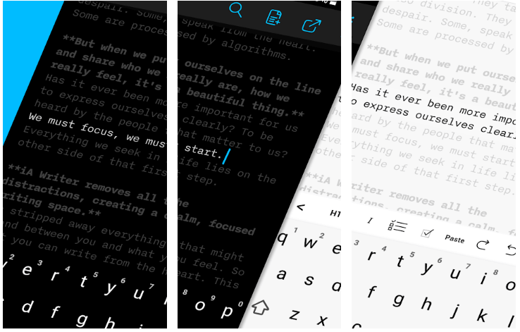 iA Writer - Οι καλύτερες εφαρμογές επεξεργασίας κειμένου για Android