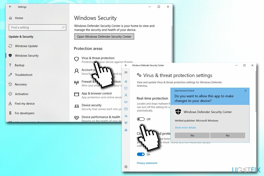 0x8000000b - schakel Windows Defender uit