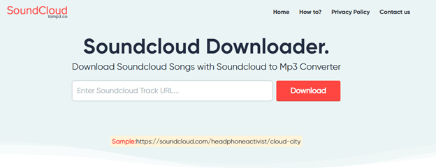 SoundCloud เป็น MP3.co