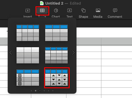 Tutorial zum Hinzufügen von Apple Numbers-Tabellen