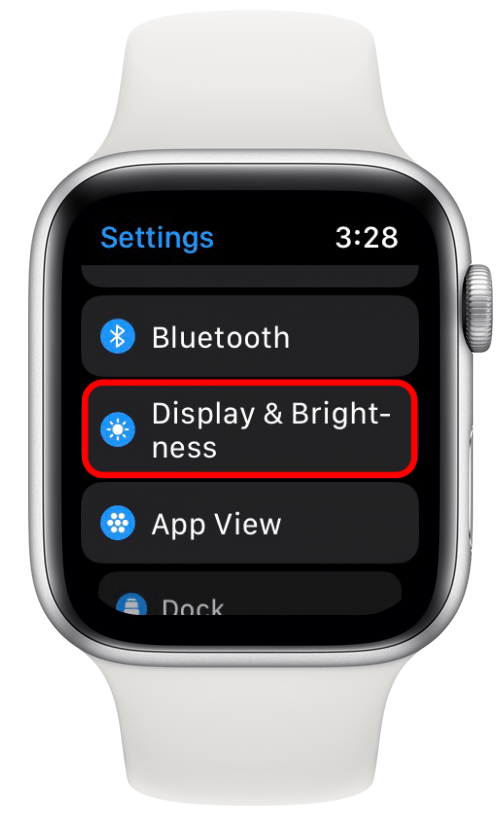 डिस्प्ले और ब्राइटनेस पर टैप करें, एप्पल वॉच फेस को हमेशा चालू कैसे रखें