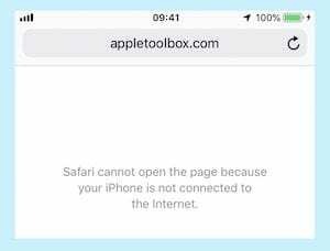 Safari บอกว่าเชื่อมต่ออินเทอร์เน็ตไม่ได้