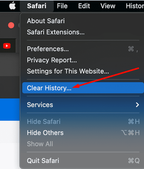 safari effacer l'historique de navigation