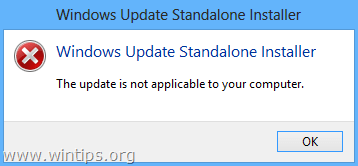 Update ist nicht auf Ihren Computer anwendbar