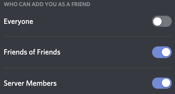 discord מי יכול להוסיף אותך כחבר