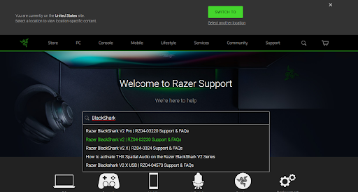 Keresse meg a razer headsetet