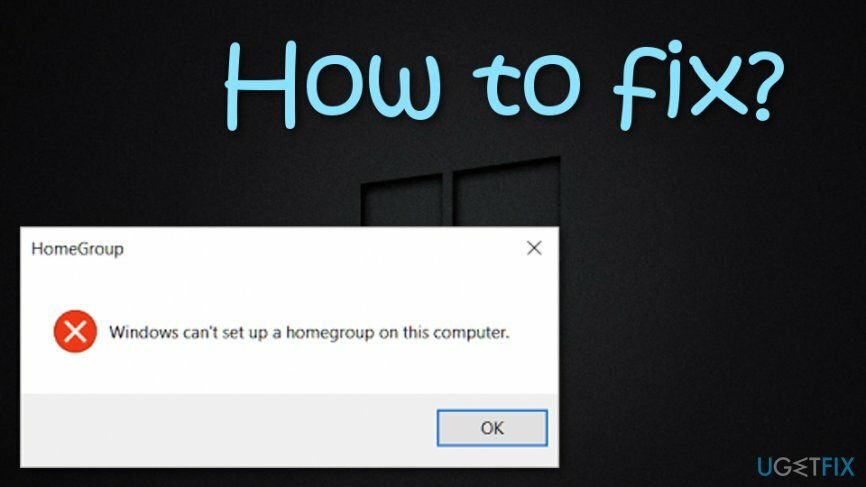 แก้ไข " Windows ไม่สามารถตั้งค่าโฮมกรุ๊ปบนคอมพิวเตอร์เครื่องนี้"
