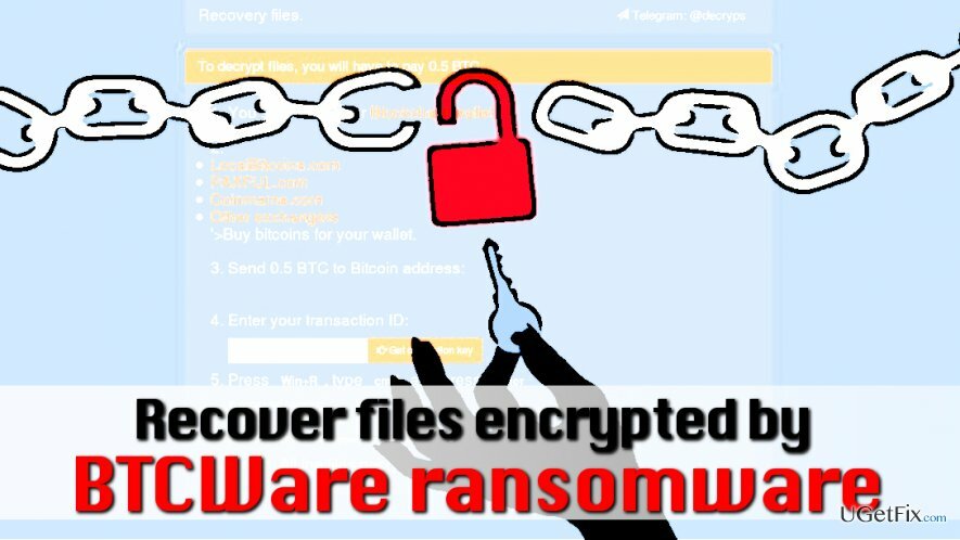 BTCWare वायरस द्वारा एन्क्रिप्ट की गई फ़ाइलों को डिक्रिप्ट करें