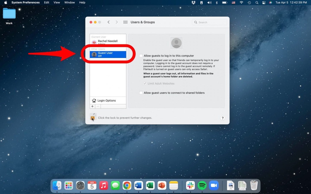 добавить гостевого пользователя на mac
