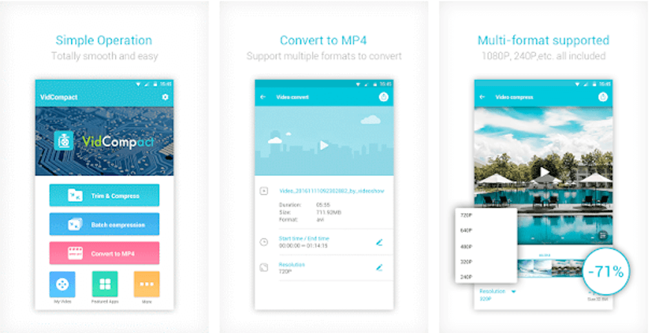 सर्वश्रेष्ठ वीडियो कंप्रेसर ऐप्स - VidCompact