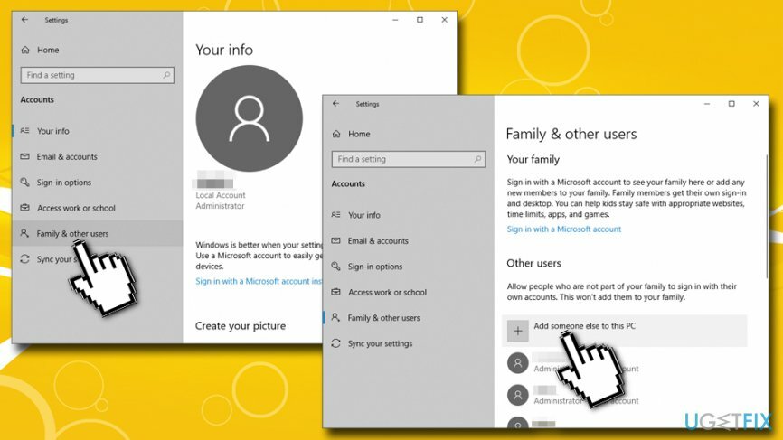 Crea un nuovo account Windows