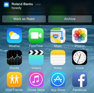 Notificaciones de iOS 8