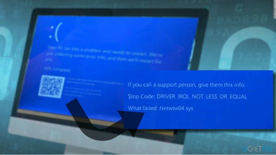 kuvatakse DRIVER_IRQL_NOT_LESS_OR_EQUAL (Netwtw04.sys) BSOD