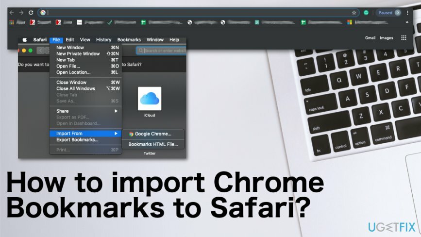 Hogyan importálhatok Chrome könyvjelzőket a Safariba?
