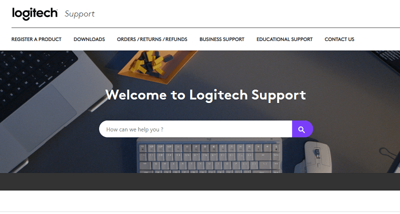 Logitech-tuki Hae näppäimistölaitteestasi