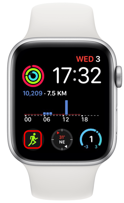 Просматривайте тренировки на Apple Watch