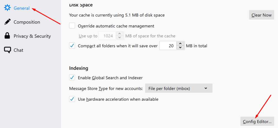 thunderbird config editor