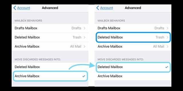 Zum Löschen von E-Mails wischen funktioniert nicht auf dem iPhone oder iPad?