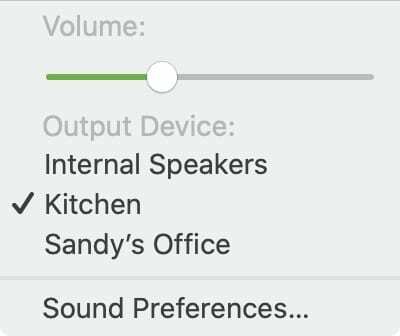 AirPlay Spotify Menu Bar-Mac