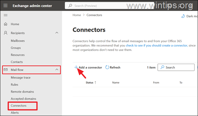 Додайте з’єднувач маршрутизації пошти в Microsoft 365 Office 365
