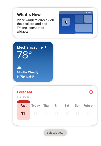 Sådan tilføjes widgets til skrivebordet på macOS Sonoma - 4