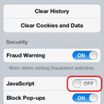 Увімкнути або вимкнути JavaScript в Safari для iPhone та iPad