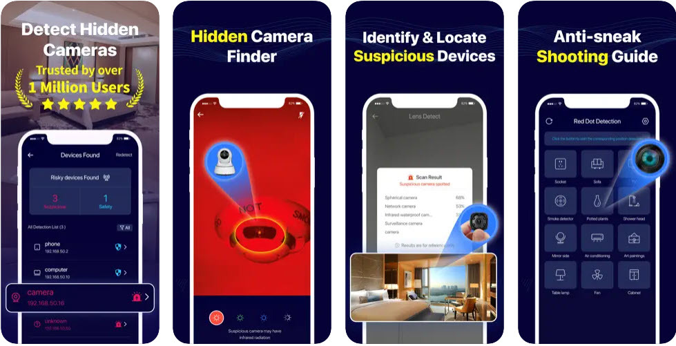 Приложение для обнаружения скрытых камер - Camera Detector Find Spy Cam