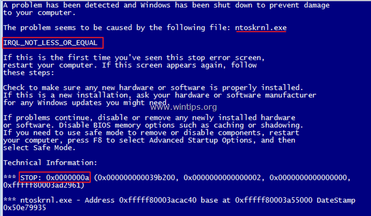 læs blue screen of death