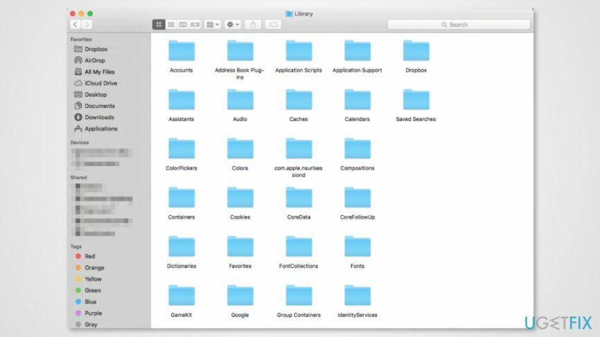 Dzēsiet Mac Apps preferences